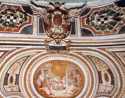 Napoli - Particolare della Cappella della Sommaria, ove i giudici pregavano prima 