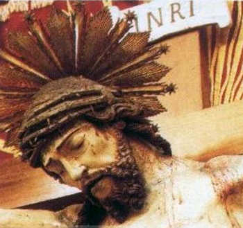 Gravina in Puglia Crocifisso ligneo particolare