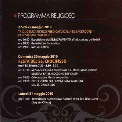 Festa SS. Crocifisso Gravina