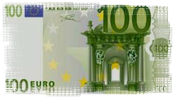 Un biglietto di cento euro