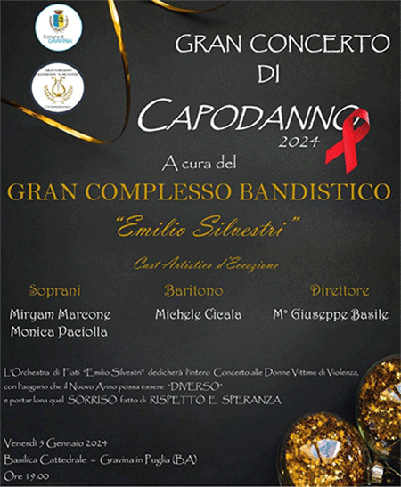 Gravina in Puglia Gran concerto di capodanno 2024
