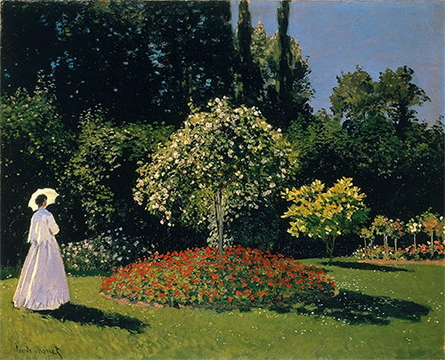 Donna in giardino, Claude Monet, Museo dell'Ermitage, San Pietroburgo