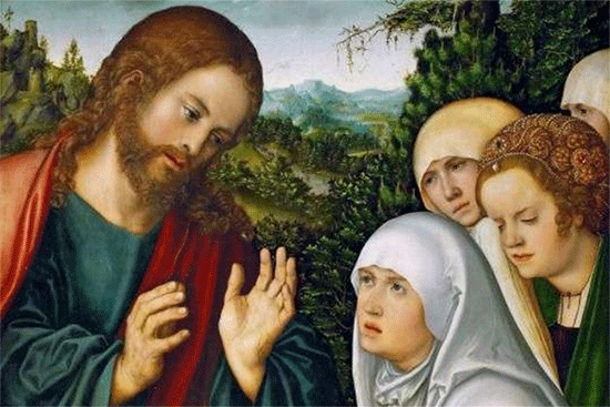 Lucas Cranach, Gesù si congeda dalla madre Kunsthistorisches Museum Vienna.