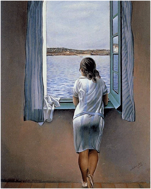 Ragazza alla finestra, Salvador Dalì